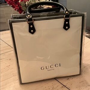 Upcycled Gucci Beauty Shopping Bag